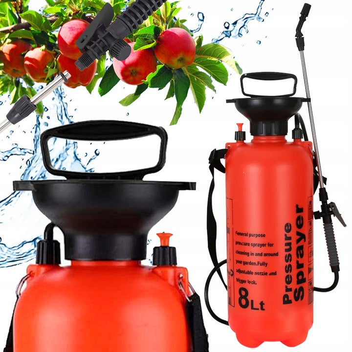 GARDEN PRESSURE SPRAYER HANDHELD 8L LARGE LONG WASHER LANCE