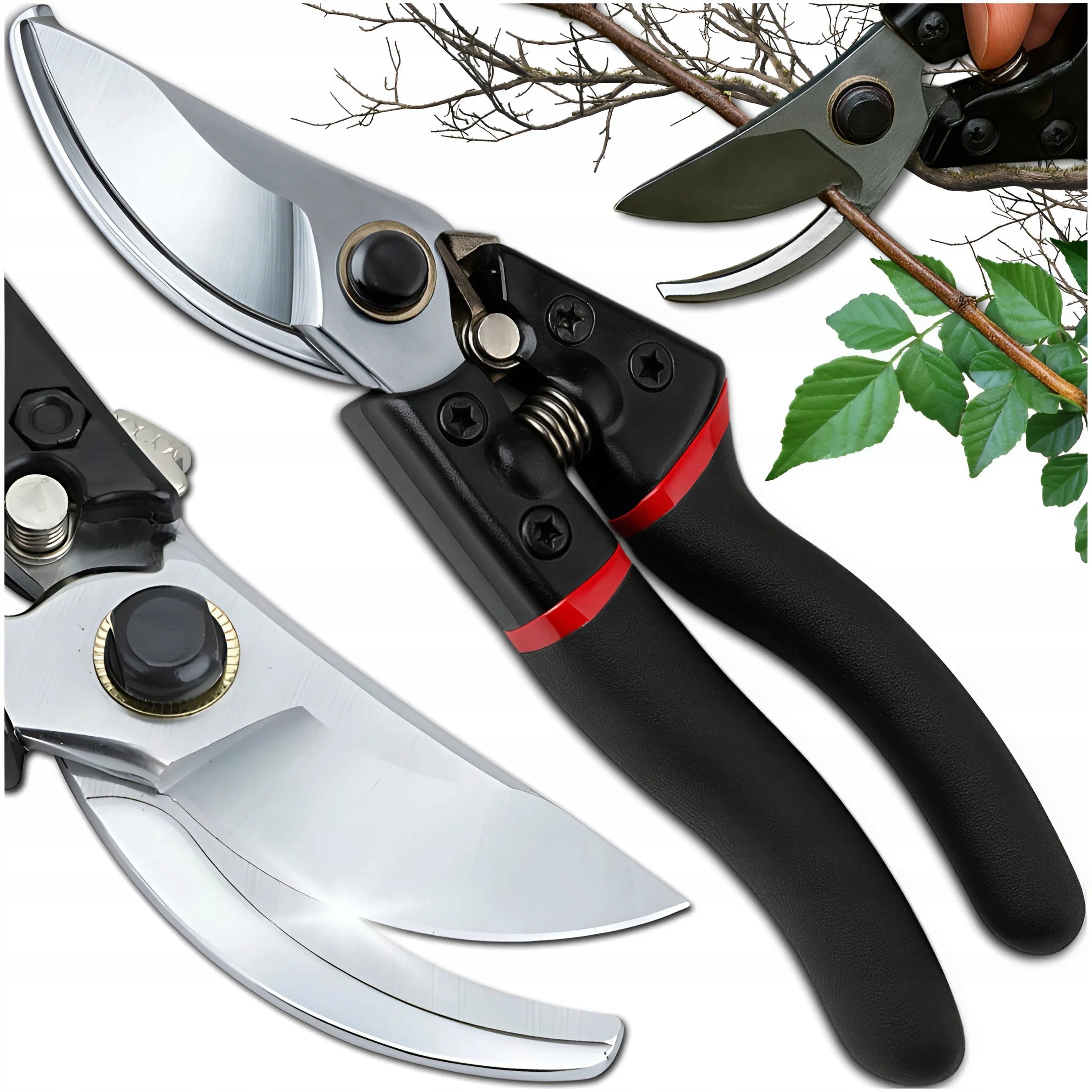 GARDEN PRUNER HANDHELD FLOWER BRANCH SHRUB SHEARS SHARP BLADE STEEL