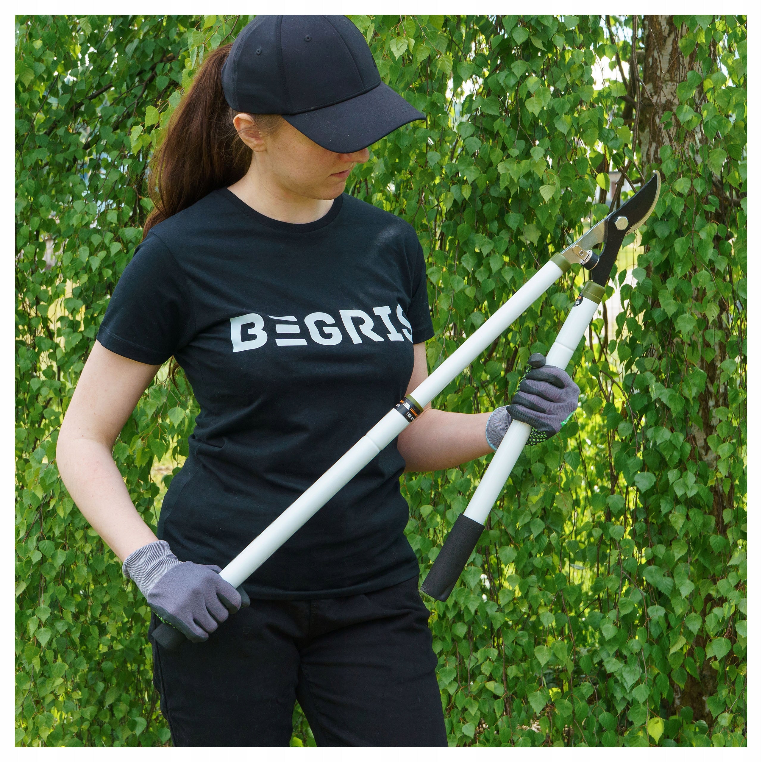 GARDEN PRUNING SHEAR LONG MANUAL SHARP TELESCOPIC BLADE FOR BRANCHES STRONG Batteries included no