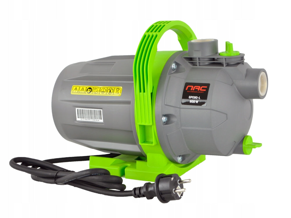 GARDEN PUMP FOR WATER NAC POWER 800 W 3600 l/h FOR WATERING SUCTION 7 M EAN (GTIN) 5902601120307