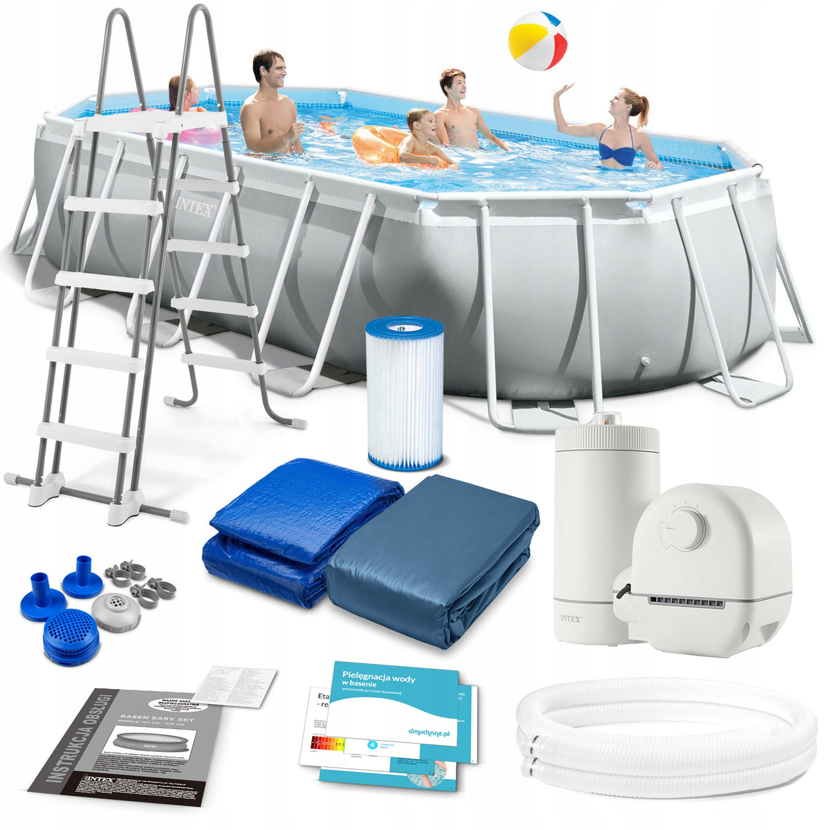 GARDEN RACK POOL WITH PUMP INTEX 503x274 Set 12in1 MODEL 2026