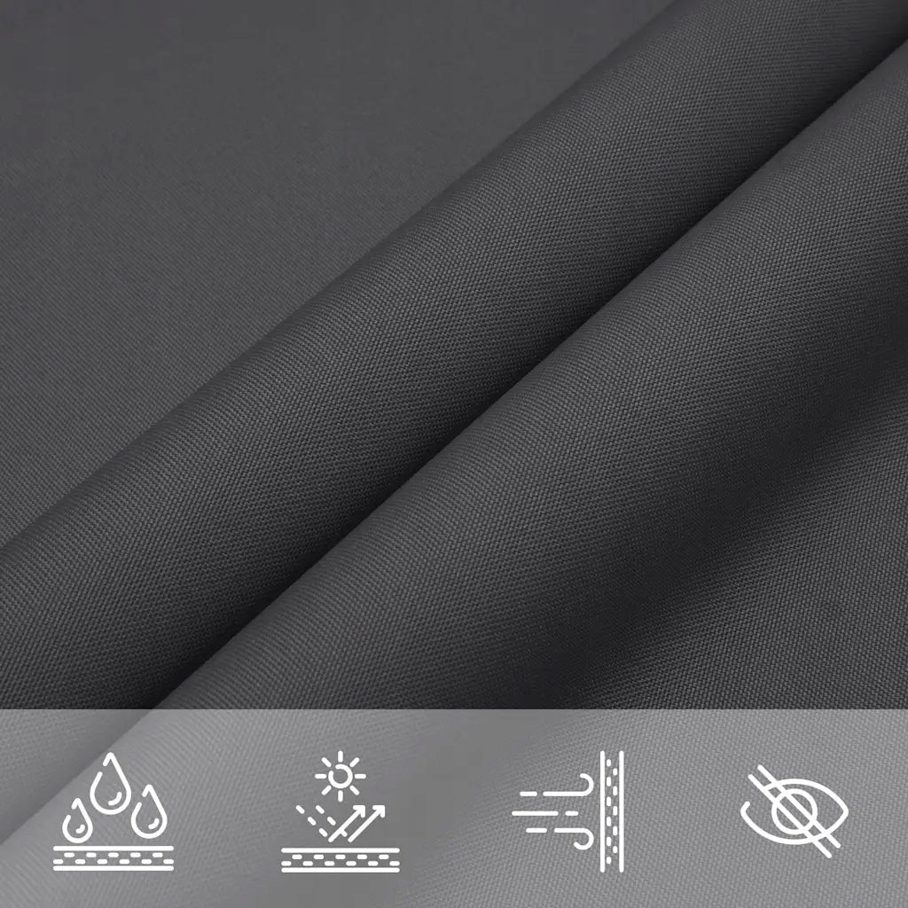 GARDEN SAIL Rectangular 2x4.5 m Anthracite Sun Protection for Terrace Main material synthetic material