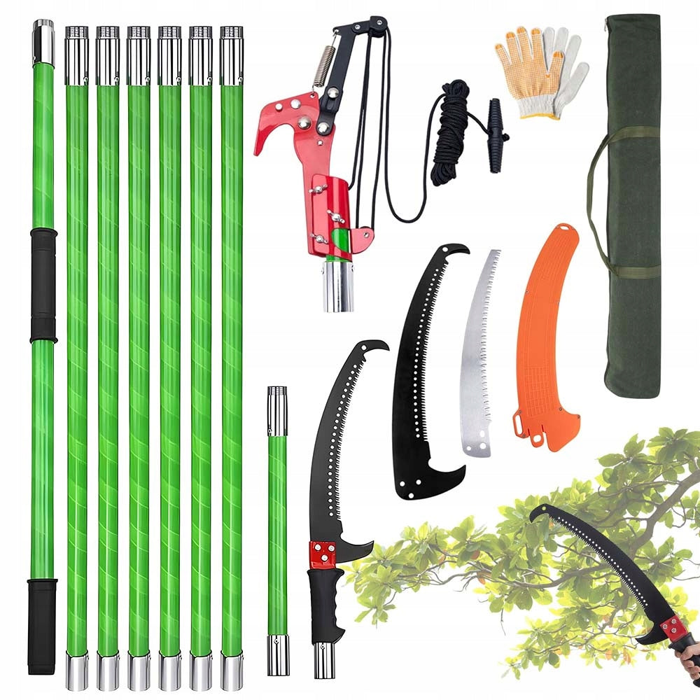 GARDEN SAW HANDHELD TELESCOPIC BRANCH CUTTING SHEARS 8M