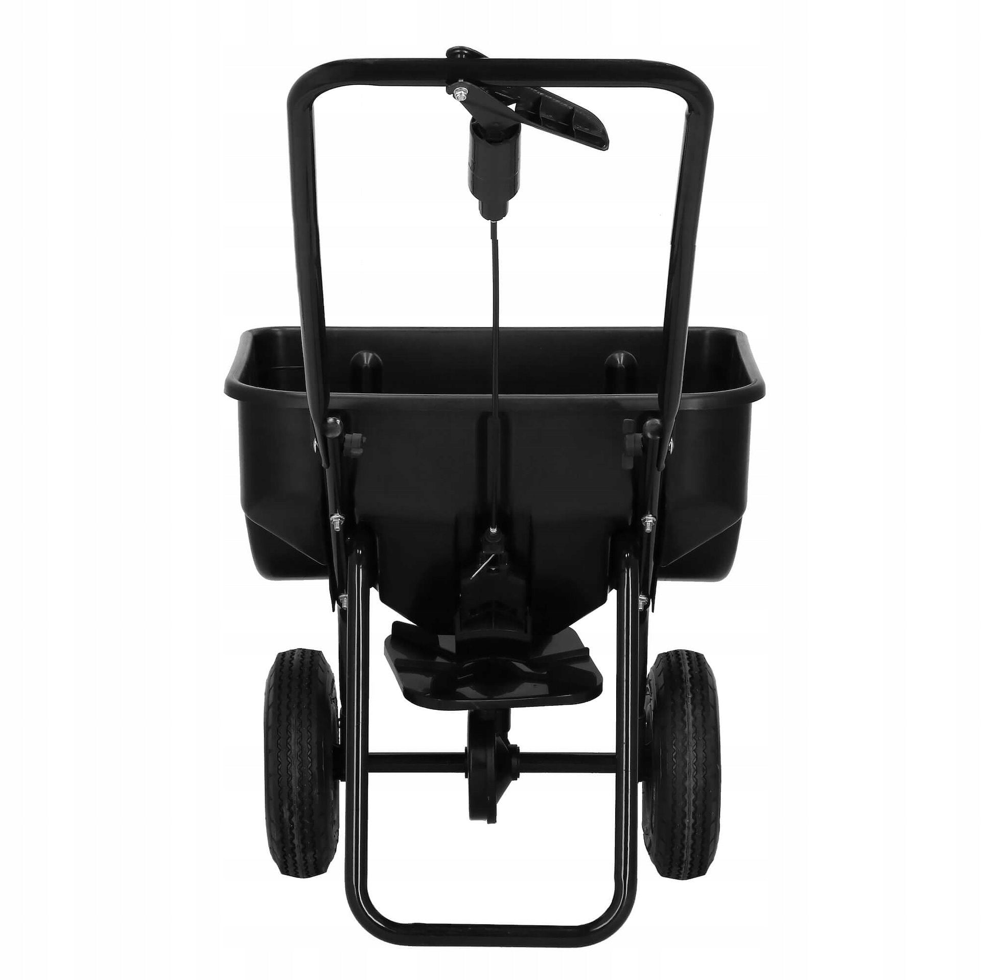 GARDEN SEED DRILL ON WHEELS 44L UNIVERSAL GRASS FERTILIZER SEED SPREADER Sowing width 48 cm