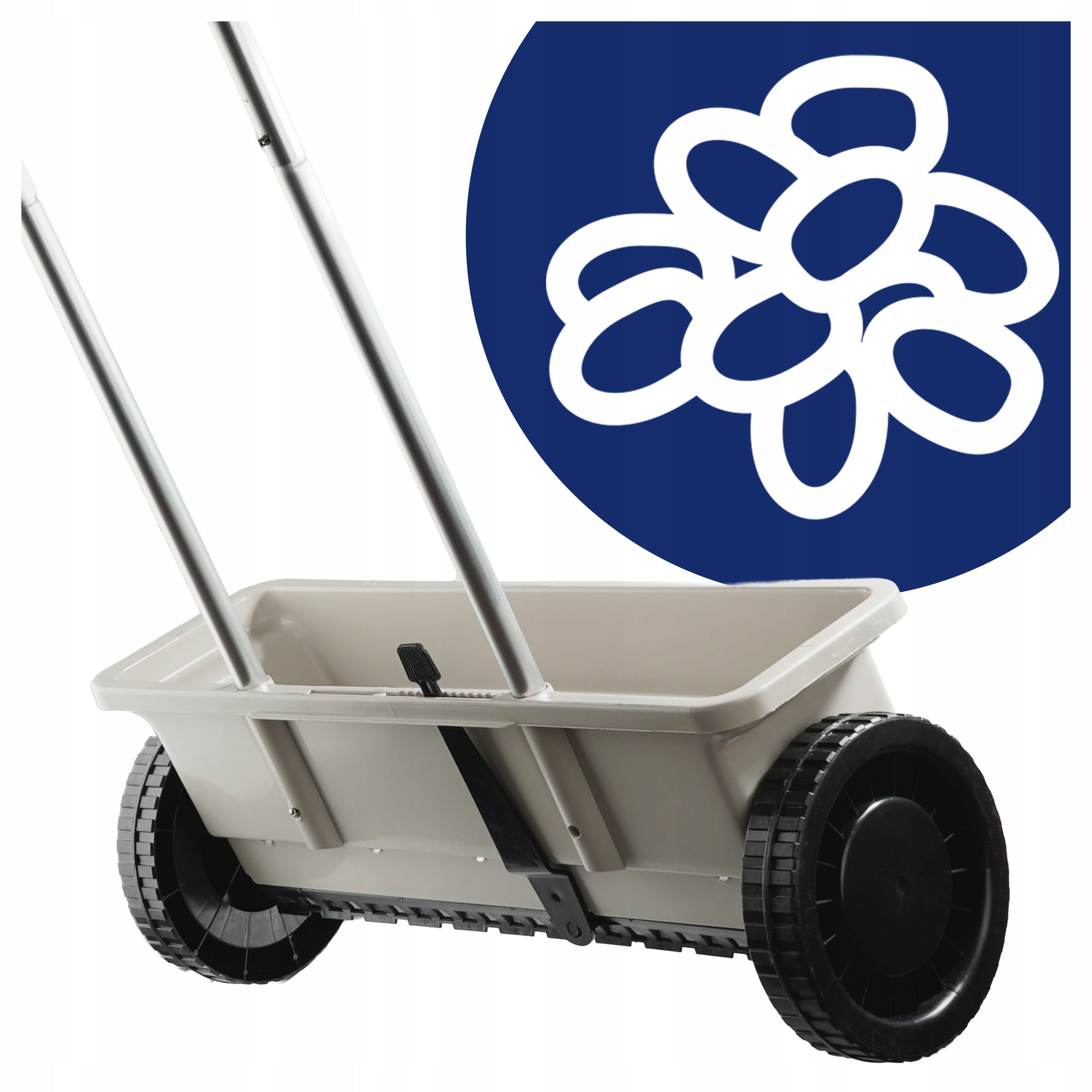 GARDEN SEEDER HANDHELD Begris 12 L for grass salt seed fertilizer 45 cm Brand Begris