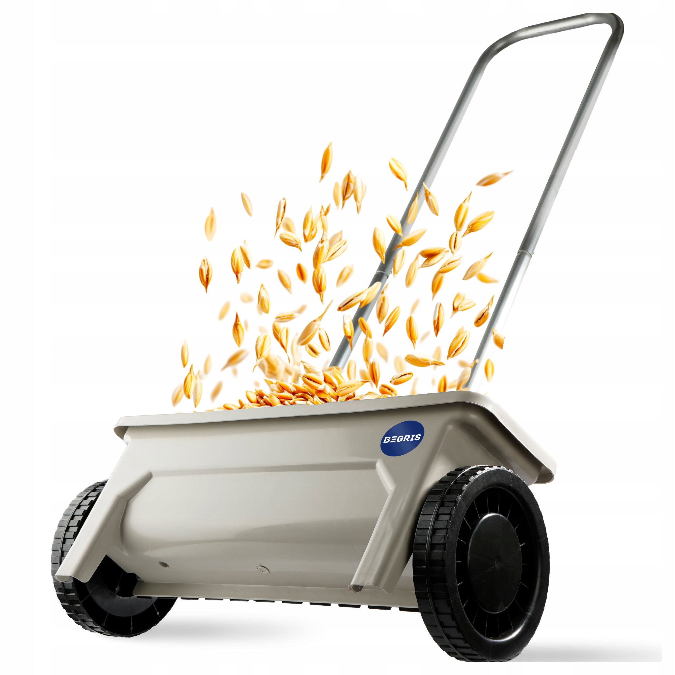 GARDEN SEEDER HANDHELD Begris 12 L for grass salt seed fertilizer 45 cm