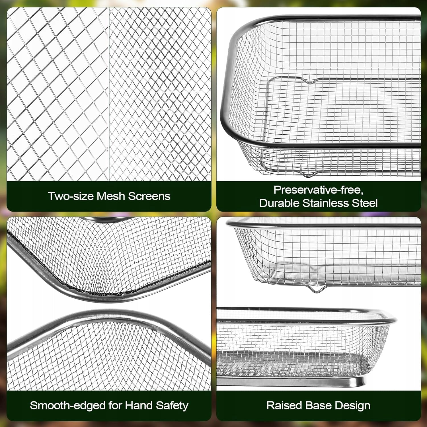 GARDEN SIEVE DOUBLE MESH 5,7/3,1mm STAINLESS STEEL FOR SIFTING Manufacturer code SITO OGRODNICZE PODWÓJNA SIATKA 5,7/3,1mm