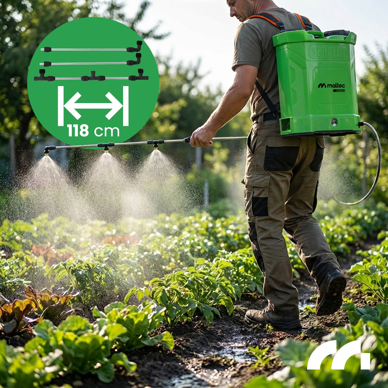 GARDEN SPRAYER ELECTRIC CORDLESS BACKPACK 20L SET Power supply rechargeable battery