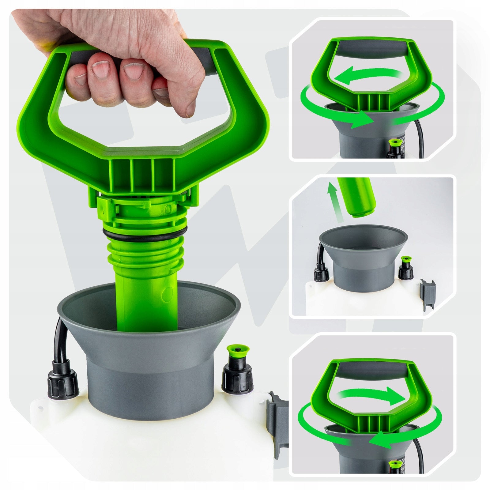 GARDEN SPRAYER PRESSURE MANUAL 5L FOR ARM ADJUSTMENT NOZZLE LANCE 98CM Packaging status original