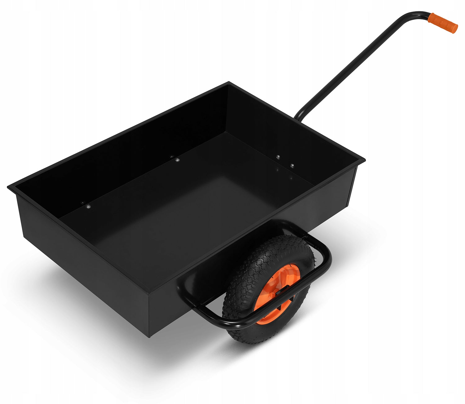 GARDEN STEEL TRANSPORT TROLLEY HIGHER WHEELBARROW 180 L / 390 kg Kind trolley