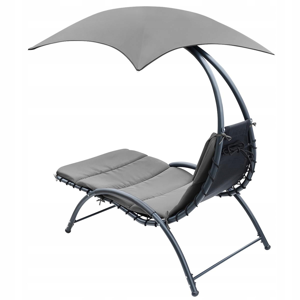 GARDEN SUN LOUNGER ARMCHAIR with UMBRELLA 200x125cm SASKA GARDEN BERGAMO Kind sunbed