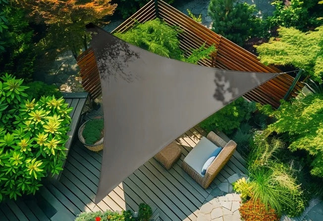 GARDEN SUN SAIL WATERPROOF 415x415x415cm ANTHRACITE AWNING Manufacturer code RT015