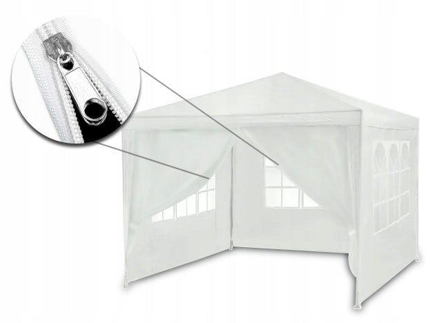 GARDEN TENT COMMERCIAL PARTY PAVILION 3X3M + 4 WALLS PLONOS Manufacturer Plonos