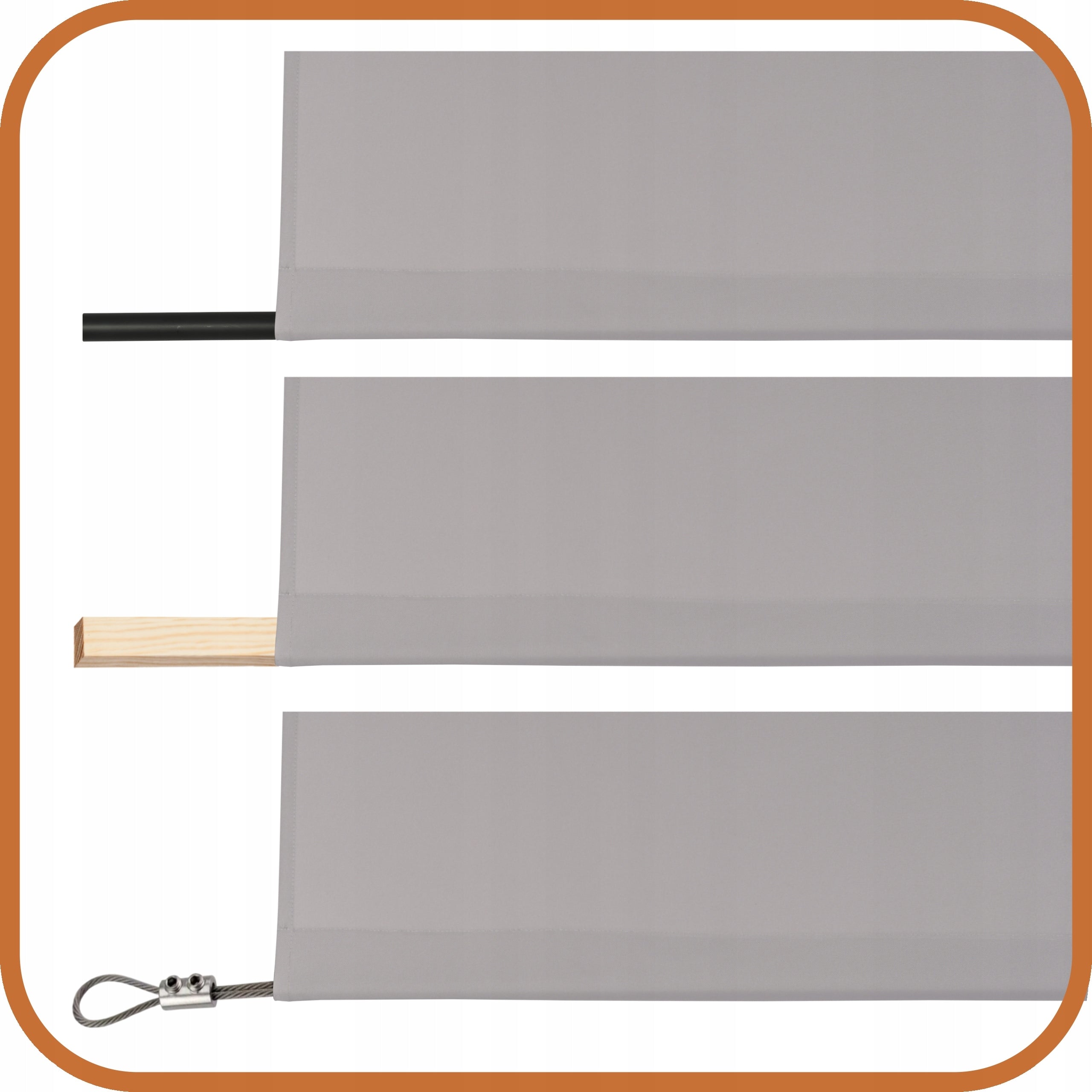GARDEN TERRACE CURTAIN GARDEN TERRACE CURTAINS R 155x220 light grey Length 2.2 m