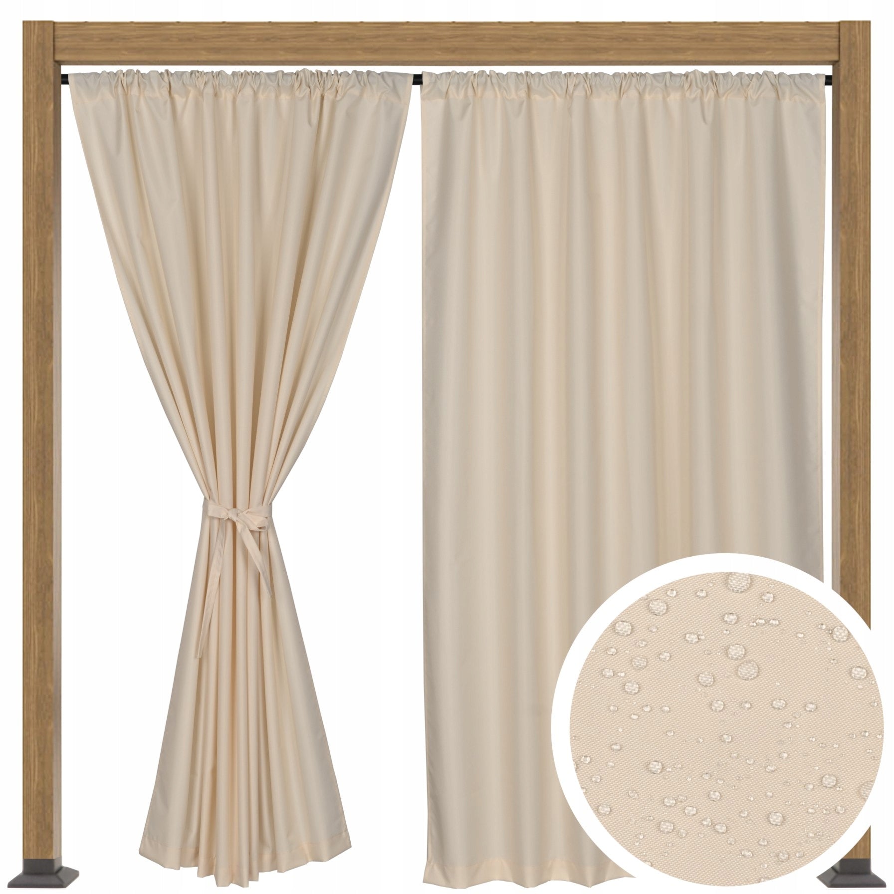GARDEN TERRACE CURTAIN GARDEN TERRACE CURTAINS T 155x220 ecru