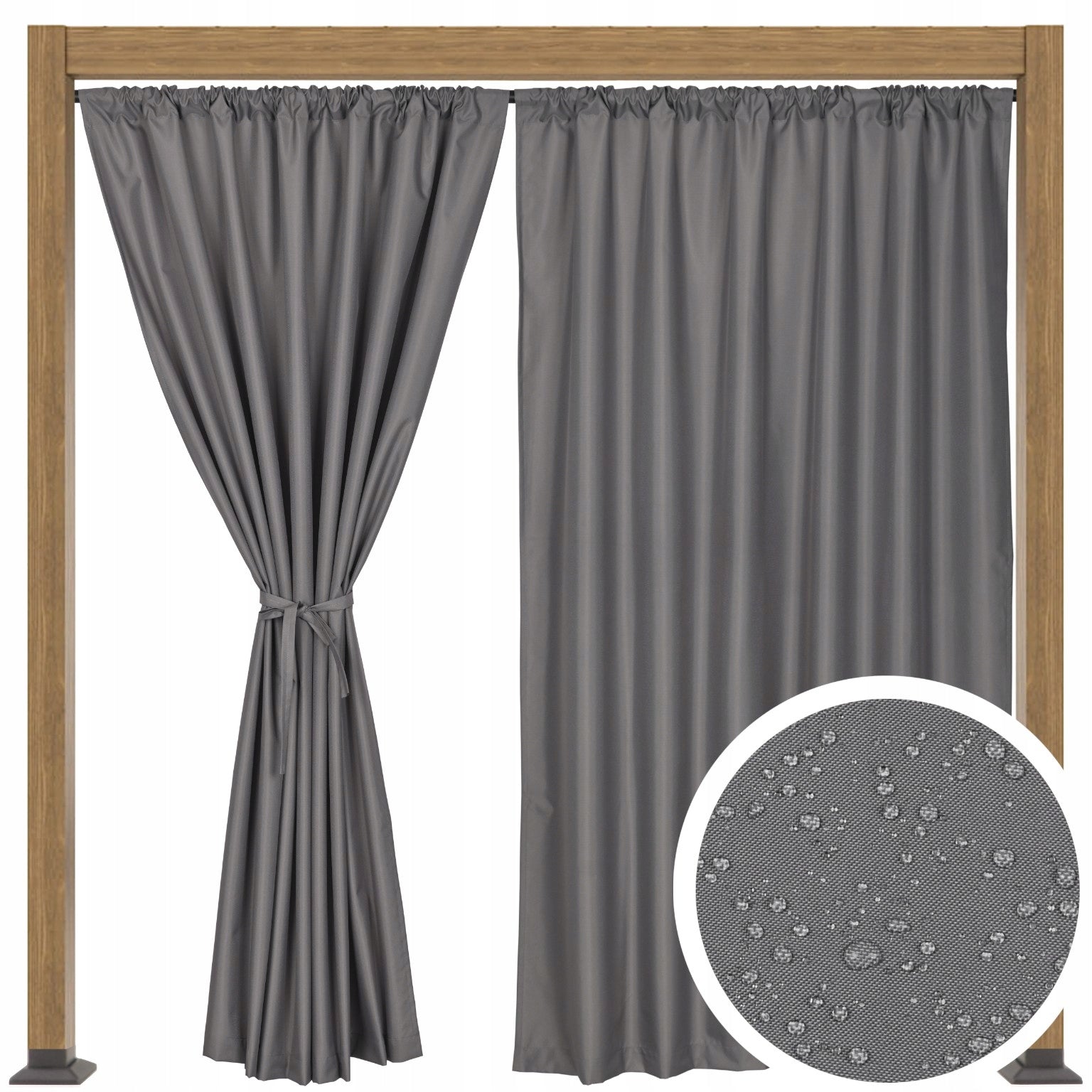 GARDEN TERRACE CURTAIN GARDEN TERRACE CURTAINS T 155x220 grey