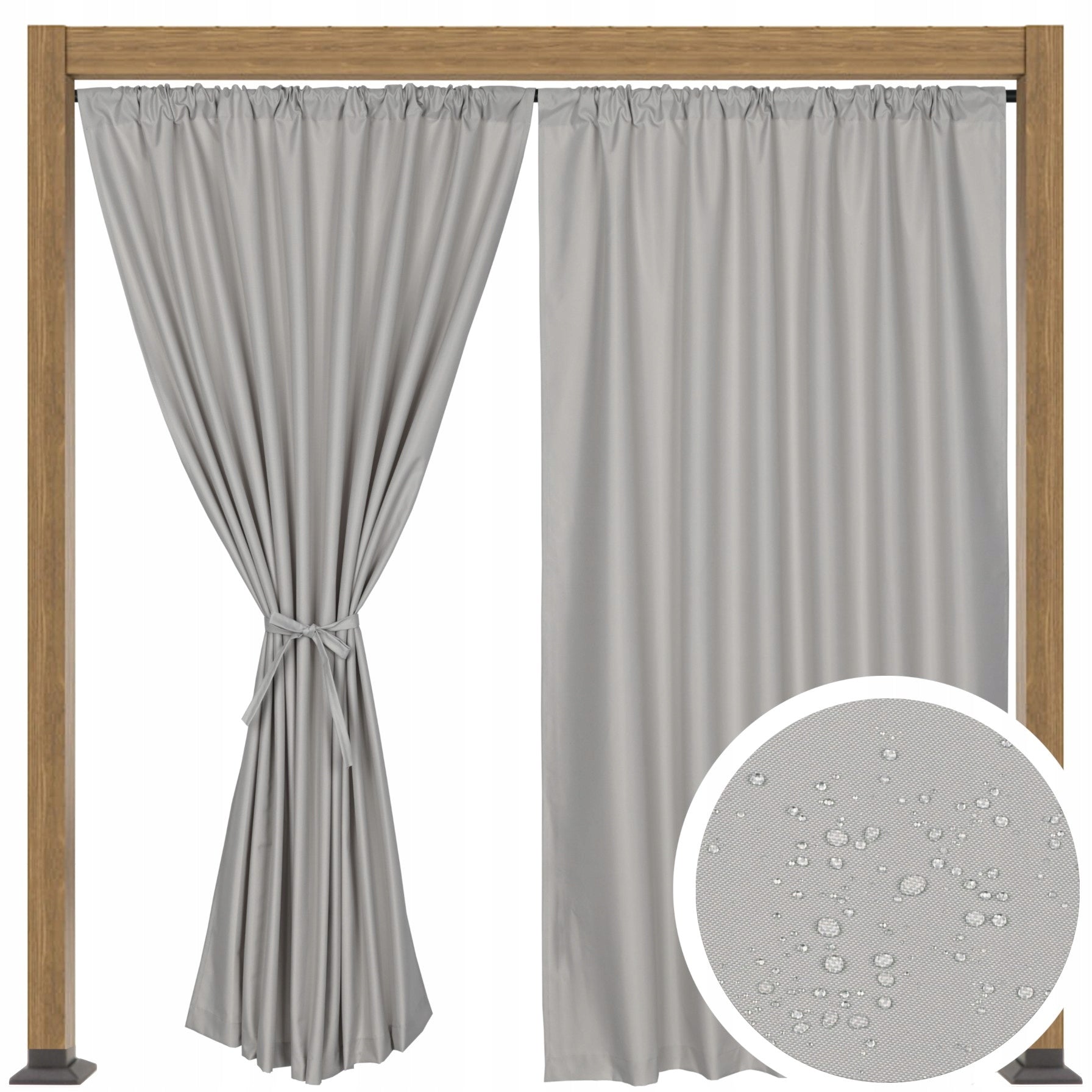 GARDEN TERRACE CURTAIN GARDEN TERRACE CURTAINS T 155x220 light grey