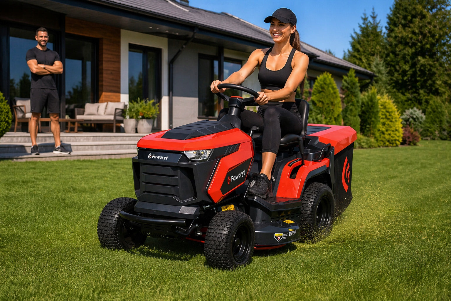 GARDEN TRACTOR FAWORYT MOWER 84 CM ENGINE LONCIN 250L FULL Manufacturer code TRAKTOREK OGRODOWY SPALINOWY KOSIARKA FAWORYT