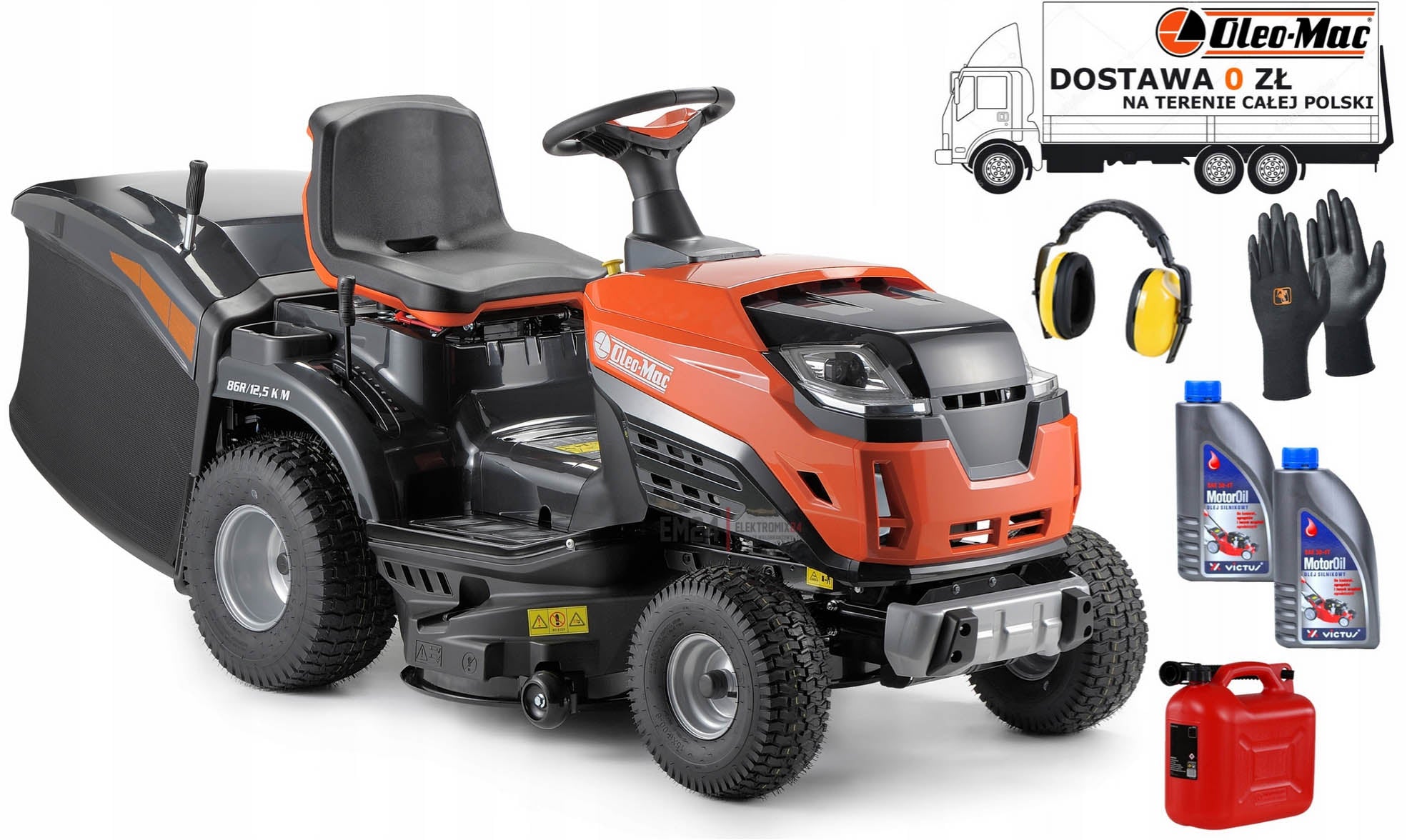 GARDEN TRACTOR SELF-PROPELLED MOWER OLEO-MAC OM 86R/12,5 KM 86CM 12,5KM