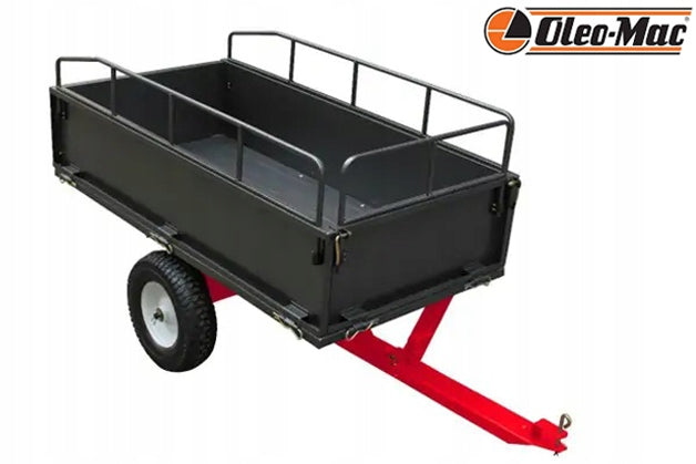 GARDEN TRAILER HAULER FOR LAWN MOWER TRACTOR OLEO-MAC STEEL 400 KG