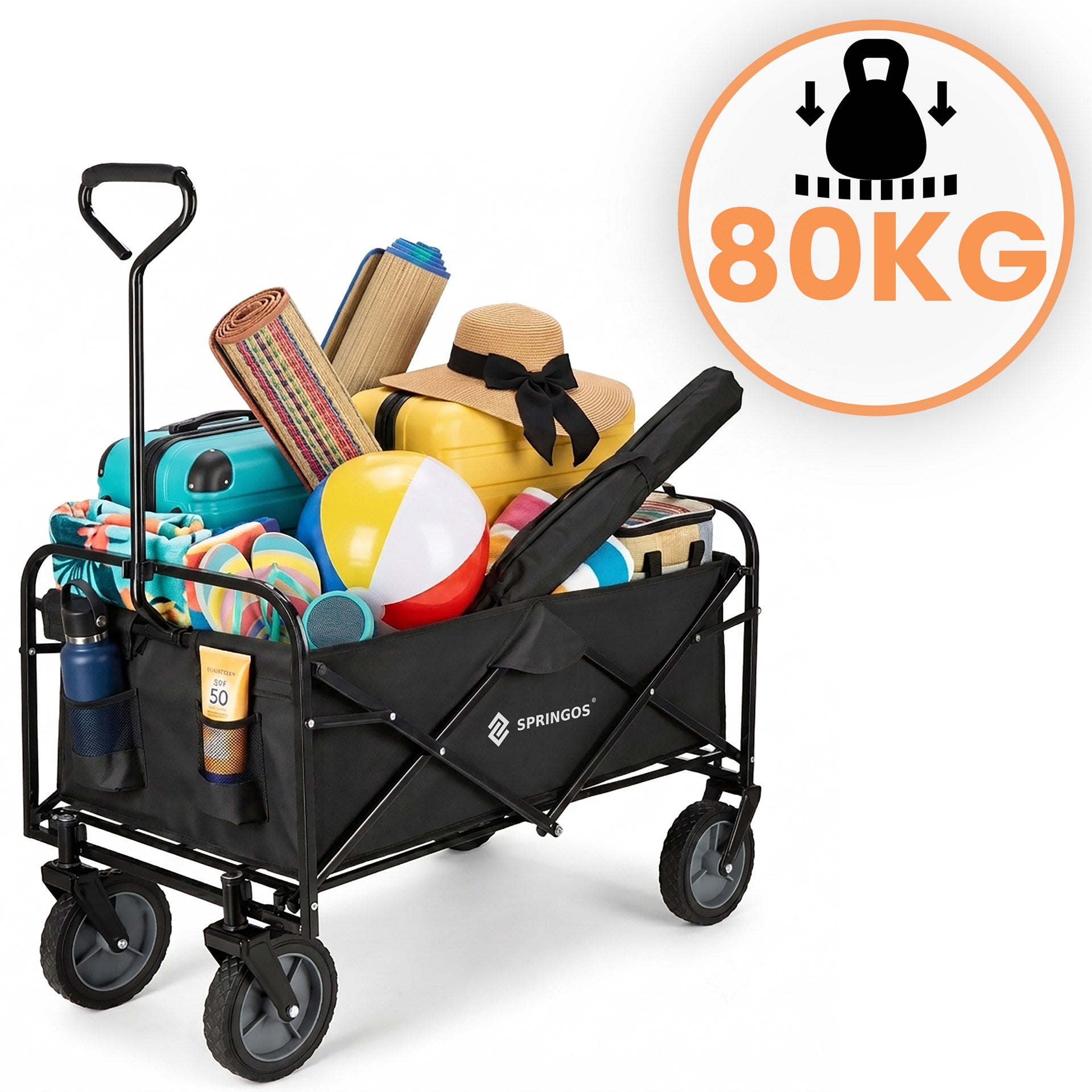 GARDEN TRANSPORT TROLLEY WHEELBARROW HIKING TRAILER FOLDING BEACH EAN (GTIN) 5907719487687