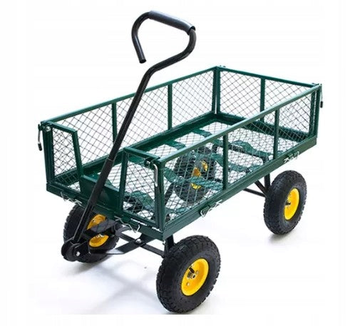 GARDEN TROLLEY 3in1 transport trailer 300kg 100L FOLDING SIDES