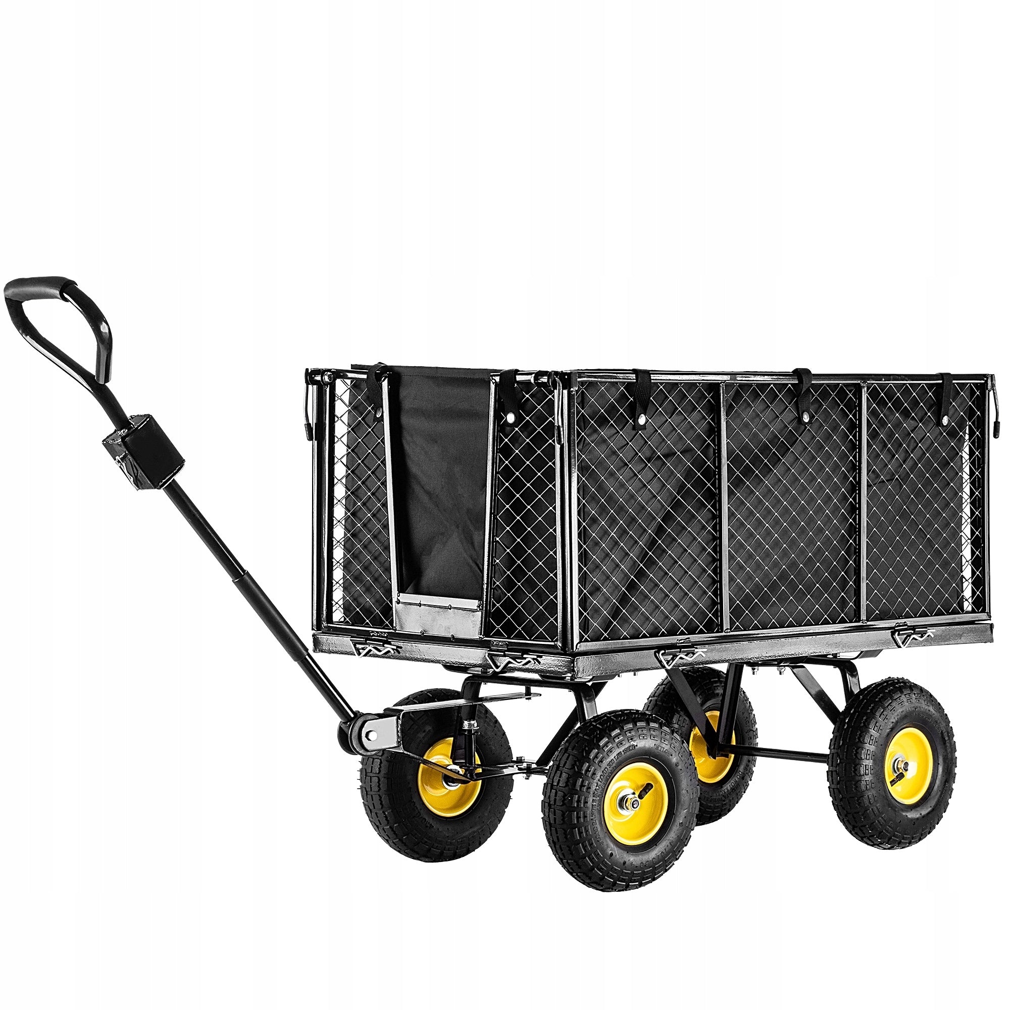 GARDEN TROLLEY 450 kg 200 L TRANSPORT WHEELBARROW TRAILER LARGE STRONG XXL Packaging status original