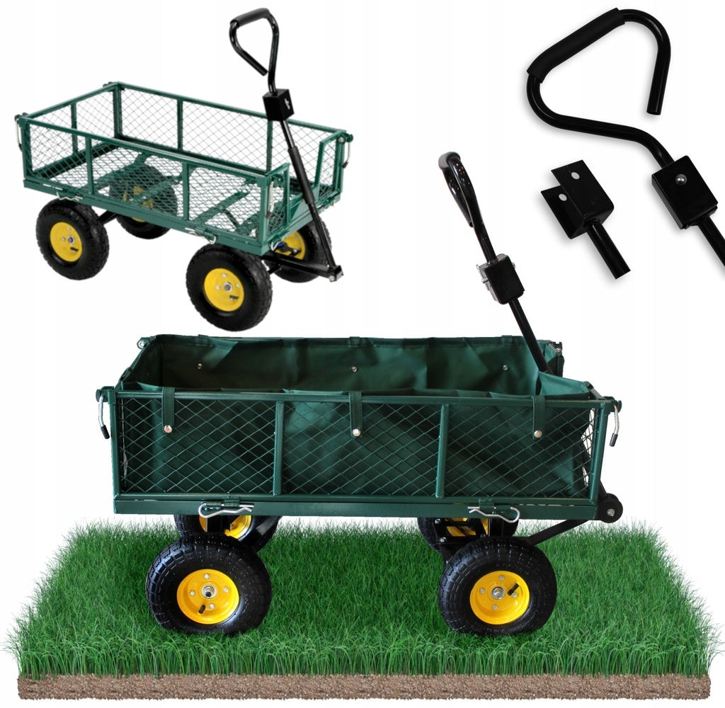 GARDEN TROLLEY DUAL FUNCTION GREEN *6841