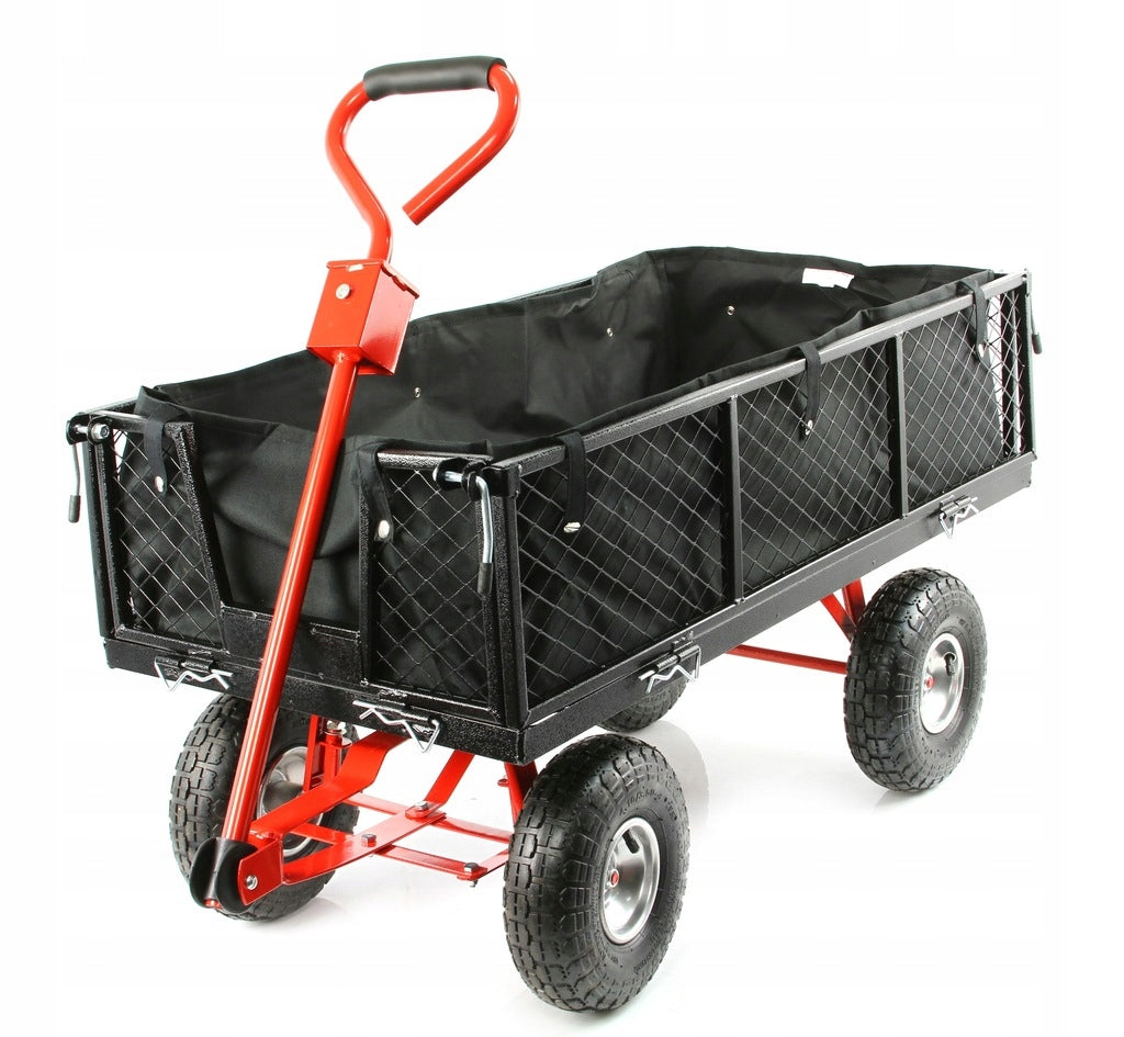 GARDEN TROLLEY TOURIST BEACH TRANSPORT 400KG + MATERIAL INSERT Kind trolley