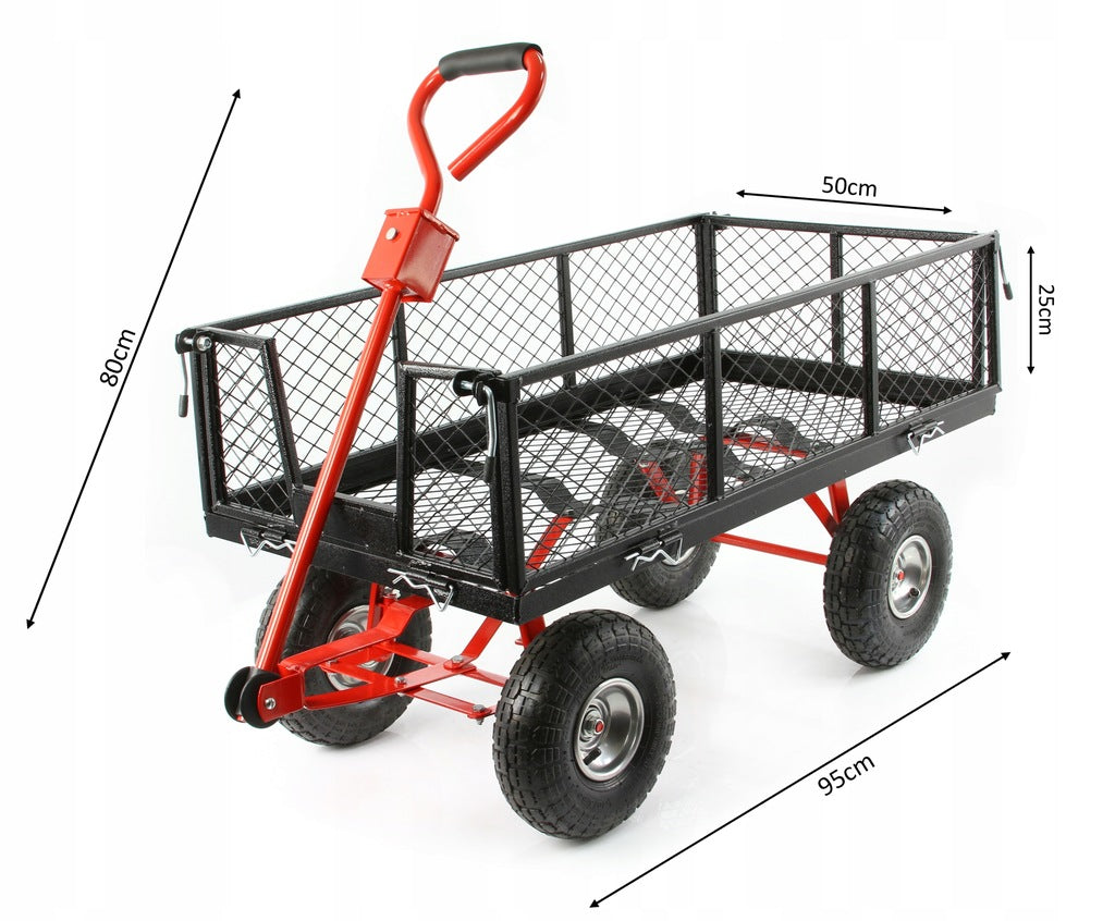 GARDEN TROLLEY TOURIST BEACH TRANSPORT 400KG + MATERIAL INSERT Packaging status original