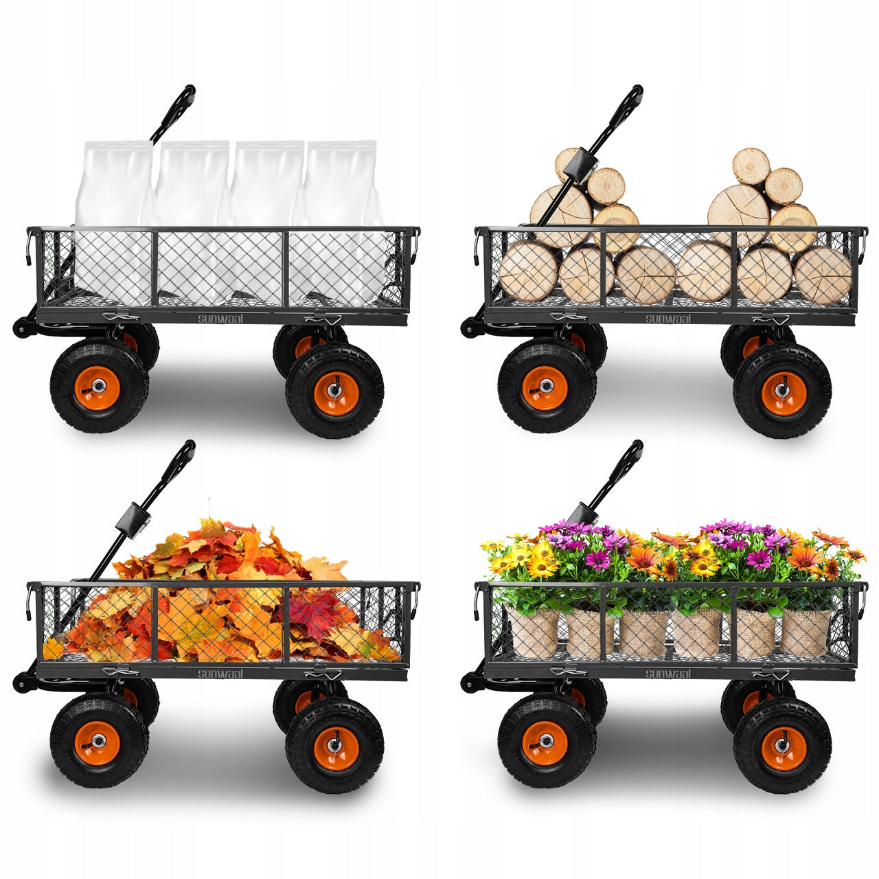 Sodo vežimas - karutis Fluxar SV-1026, 100l