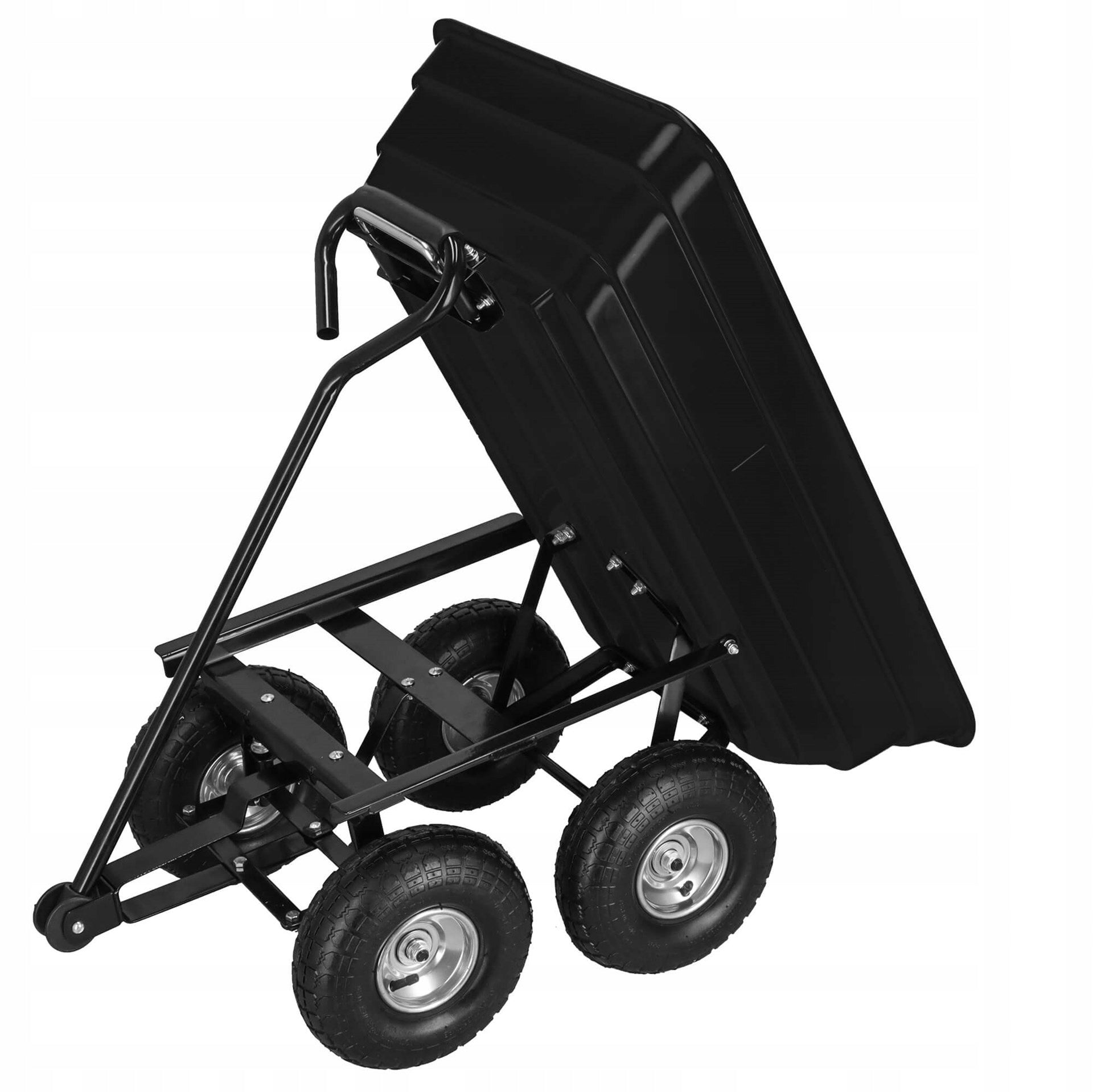 GARDEN TROLLEY TRANSPORT WHEELBARROW GARDEN TRAILER 250kg DUMP TRUCK 75L Kind trolley