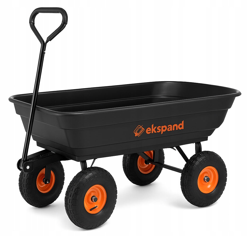 GARDEN TROLLEY Transport Wheelbarrow Trailer Dump Truck Large 90L 250kg Manufacturer code WO01 czarny