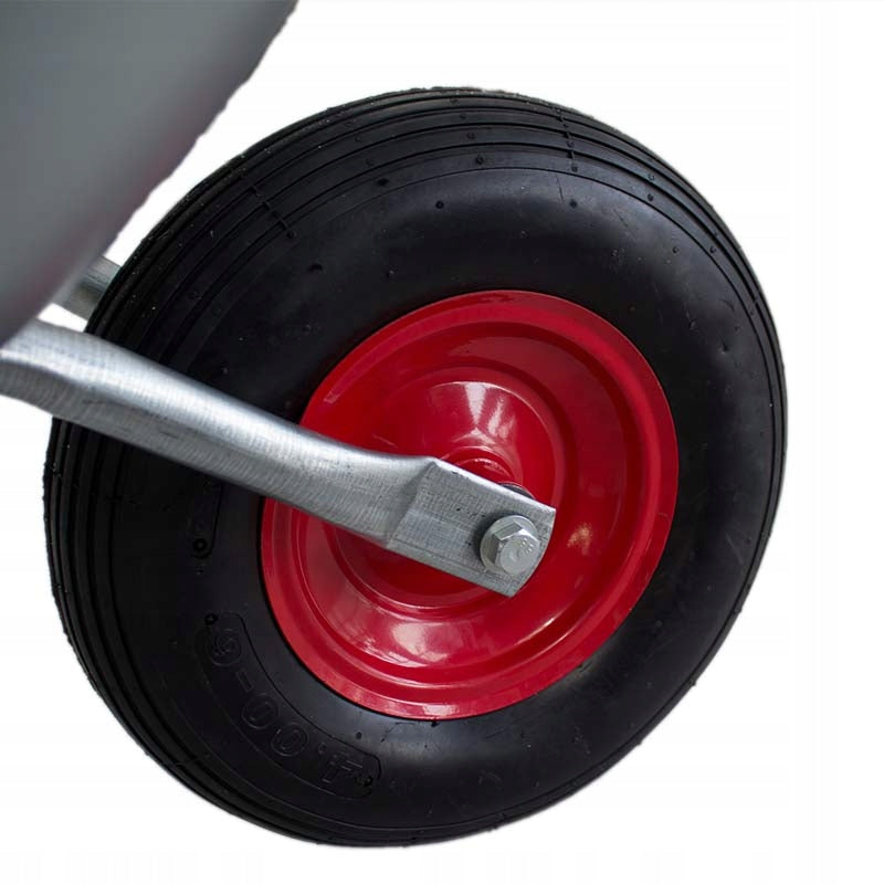 GARDEN WHEELBARROW GALVANIZED 80L Transport Trolley METAL Wheel SOLID Product weight with unit packaging 8.5 kg