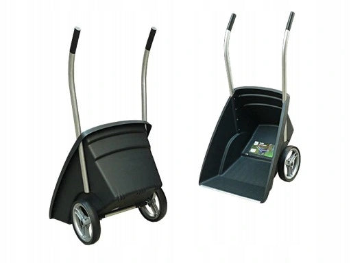 GARDEN WHEELBARROW TWO-WHEELED TRANSPORTER LARGE LOAD CAPACITY Hagsen 120 l black Manufacturer code 2800