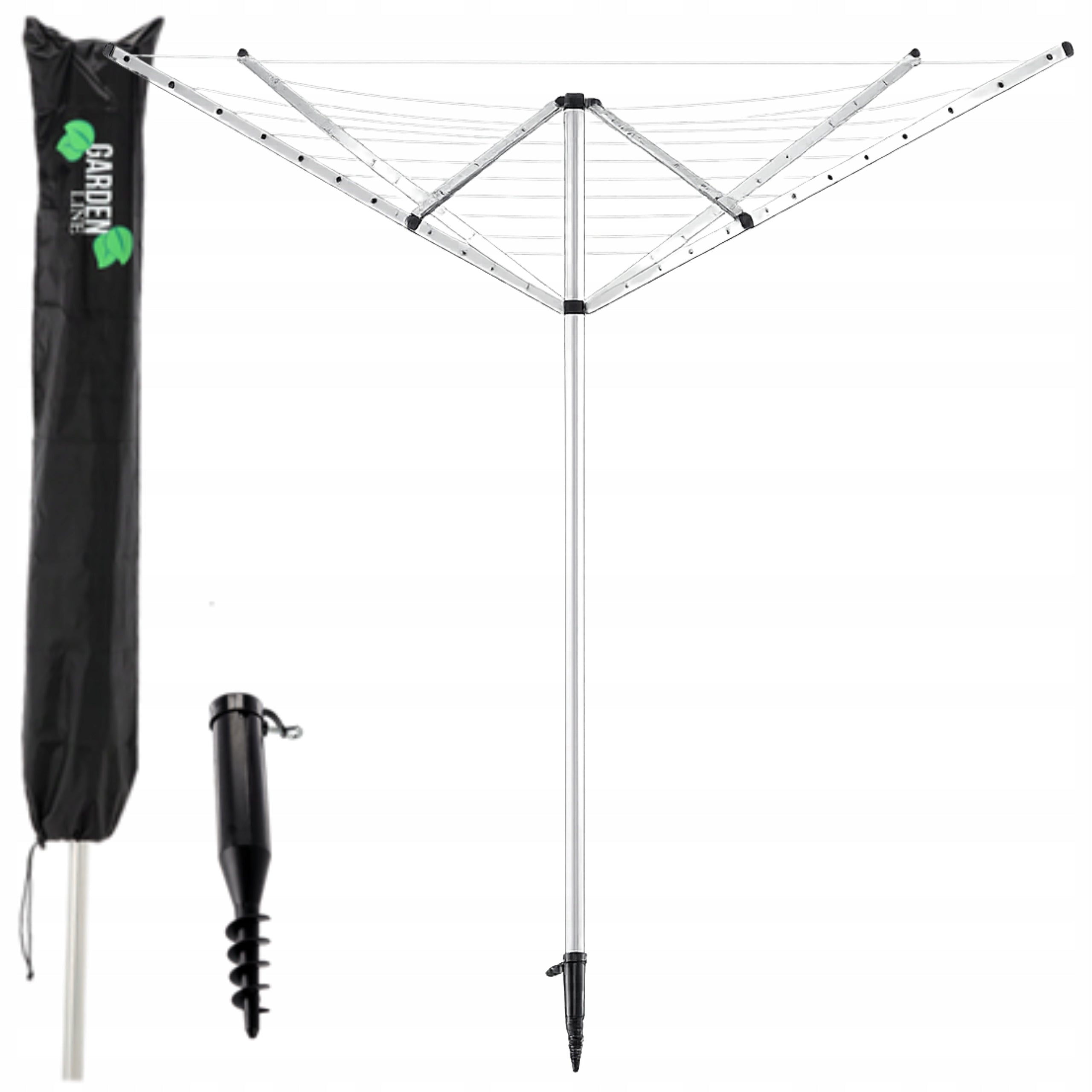 GARDEN laundry dryer 4 arms 50 m with cover large roomy solid Manufacturer code SUSZARKA OGRODOWA 50M