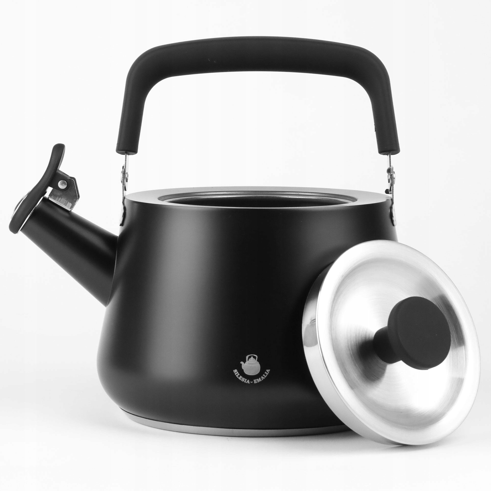 GAS KETTLE 2,2L KETTLE WITH WHISTLE COVER STEEL INDUCTION BLACK Manufacturer code 5905155029430
