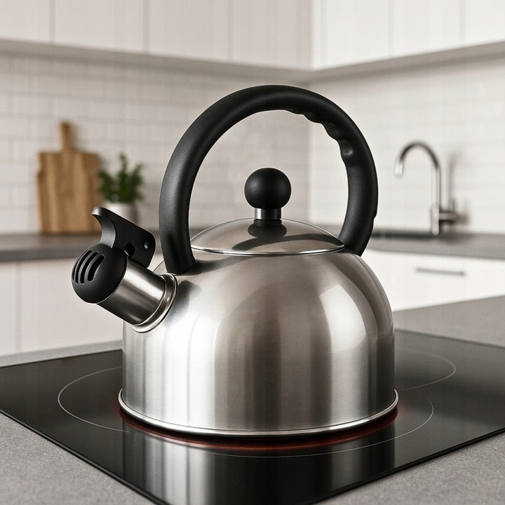 GAS KETTLE 2L KETTLE WITH WHISTLE COVER STEEL INDUCTION SILVER Manufacturer code 5905155012944