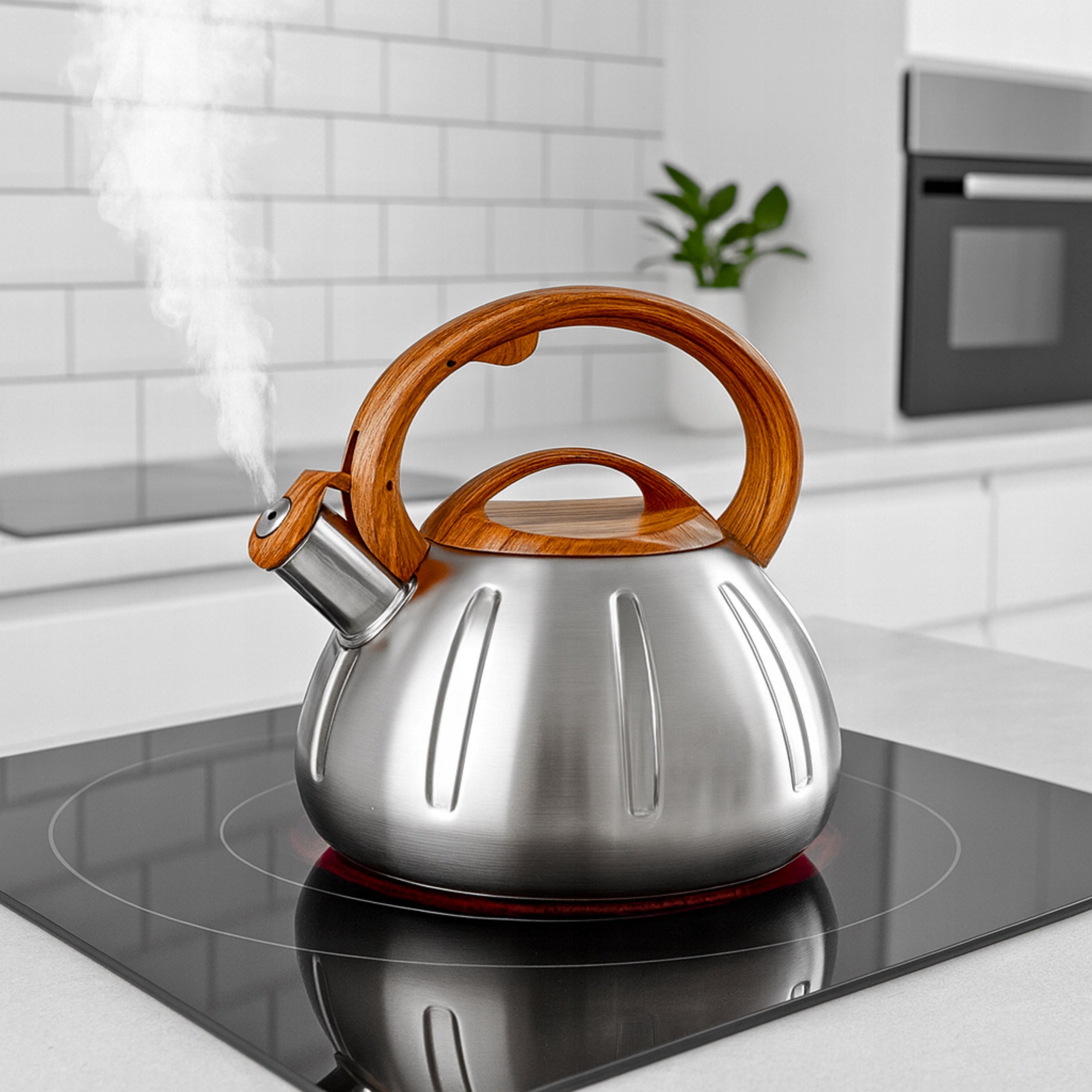 GAS KETTLE 3L WHISTLING KETTLE WITH LID STAINLESS STEEL INDUCTION SILVER INOX Manufacturer code 5905155029393