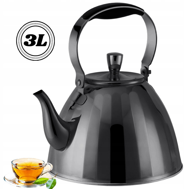 GAS KETTLE INDUCTION TRADITIONAL 3L INDUCTION RETRO LOFT MODERN BLACK