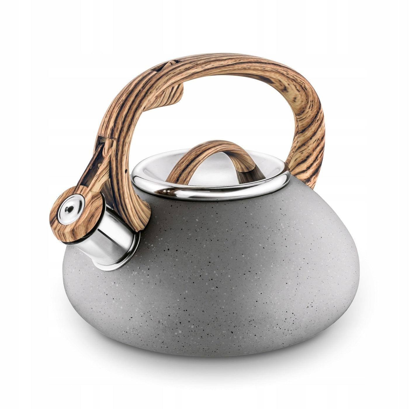 GAS KETTLE INDUCTION Traditional with WHISTLE Tadar Vita Grey Marble 2 l