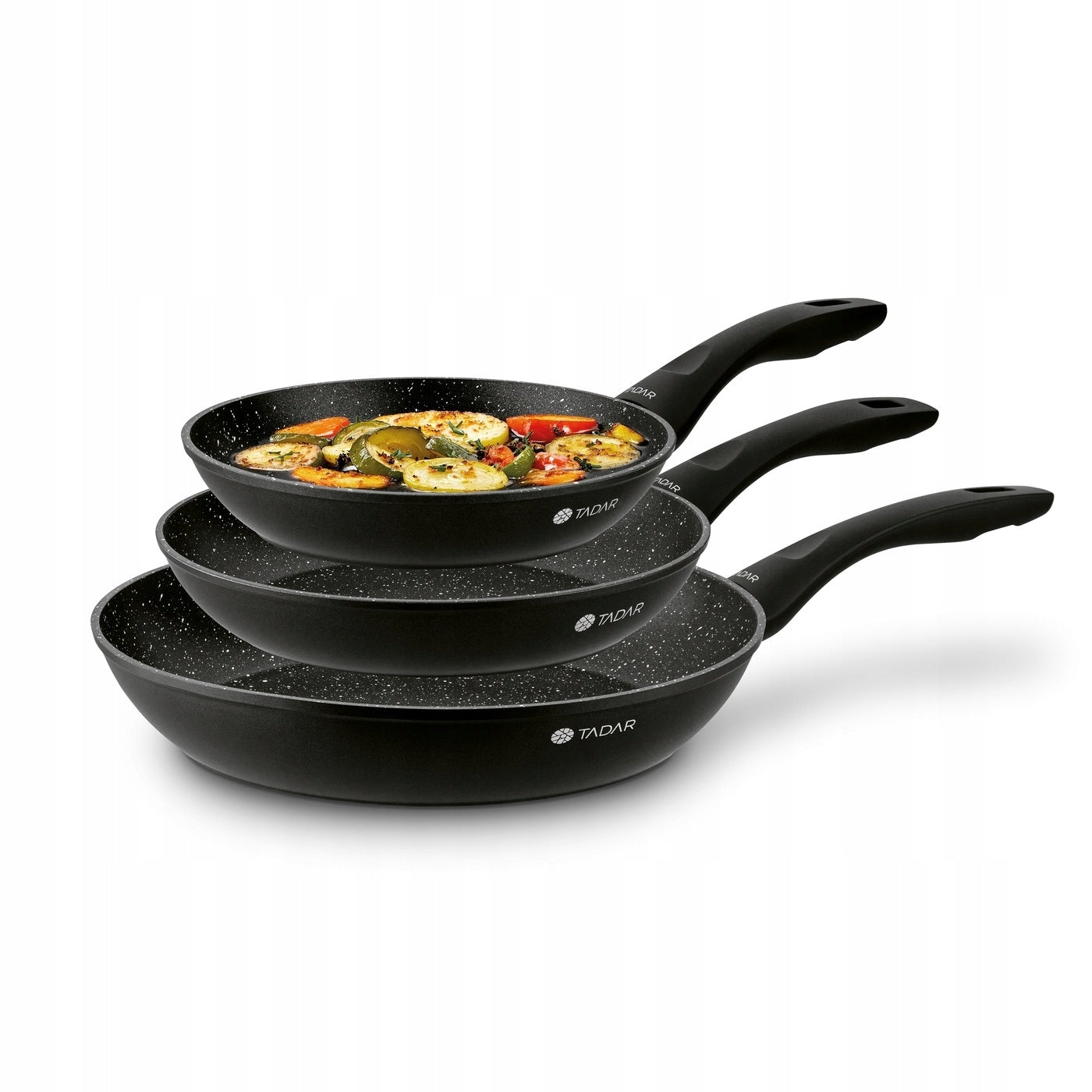 GAS PAN SET Non stick SOLID BLACK Tadar Erlan 20/24/28