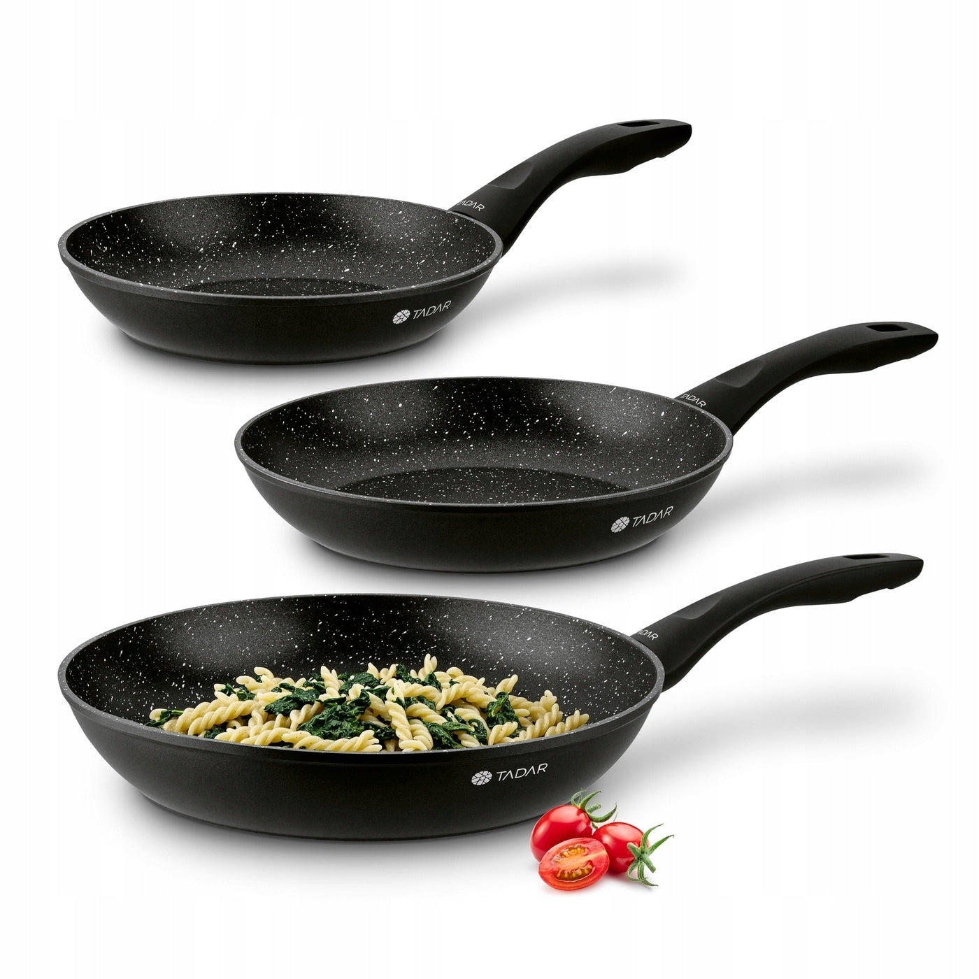GAS PAN SET Non stick SOLID Black Tadar Erlan 20/24/28