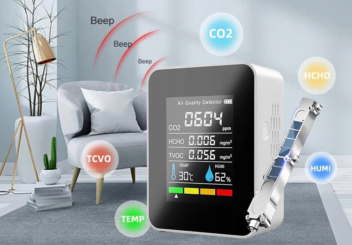 GAS SENSOR AIR QUALITY DETECTOR CO2 PPM HUMIDITY TEMP 5IN1 Brand no brand