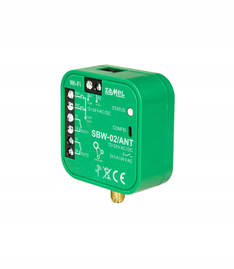 GATE AND GATE CONTROLLER WITH EXTERNAL ANTENNA SBW-02/ANT SUPLA ZAMEL Brand Zamel