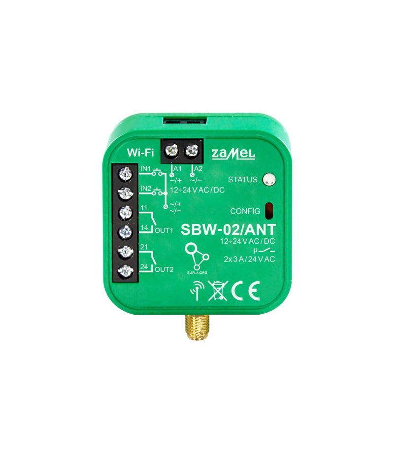 GATE AND GATE CONTROLLER WITH EXTERNAL ANTENNA SBW-02/ANT SUPLA ZAMEL Manufacturer code SBW-02/ANT