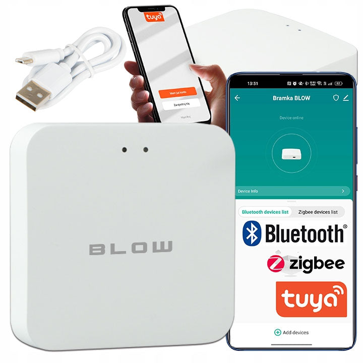 GATEWAY HUB ZigBee 3.0 + Bluetooth WiFi TUYA HOME LAN SMART LIFE