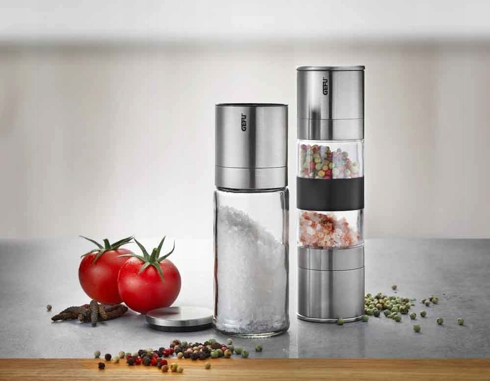 GEFU Salt/pepper grinder LAMOLA I-gat. ORIGINAL GEFU Steel Ceramic Glass Manufacturer code G-34637