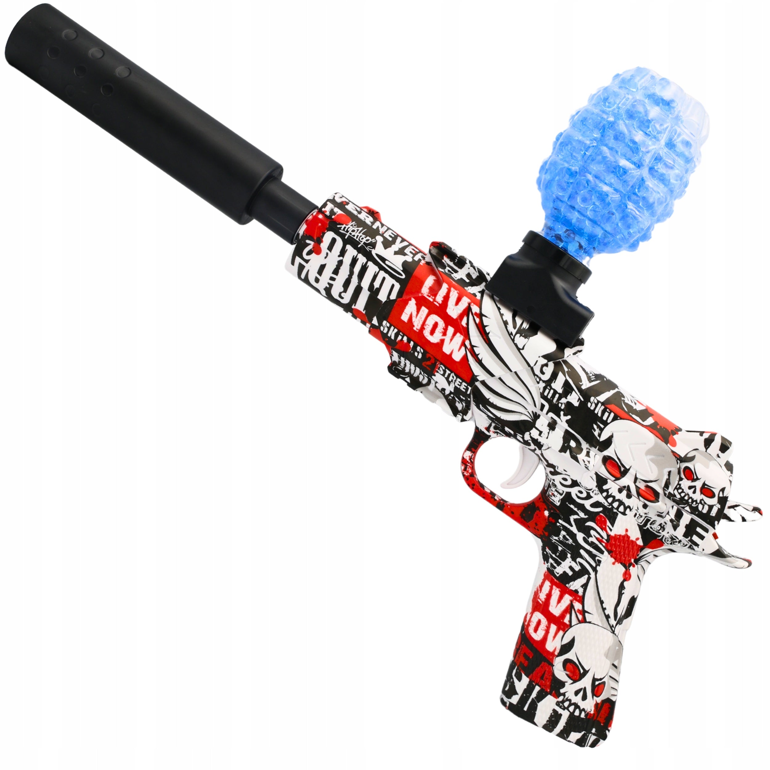 GEL BALL GUN AUTOMATIC RIFLE LARGE FREEBIE 500 BALLS Manufacturer code PISTOLET NA KULKI ŻELOWE MC