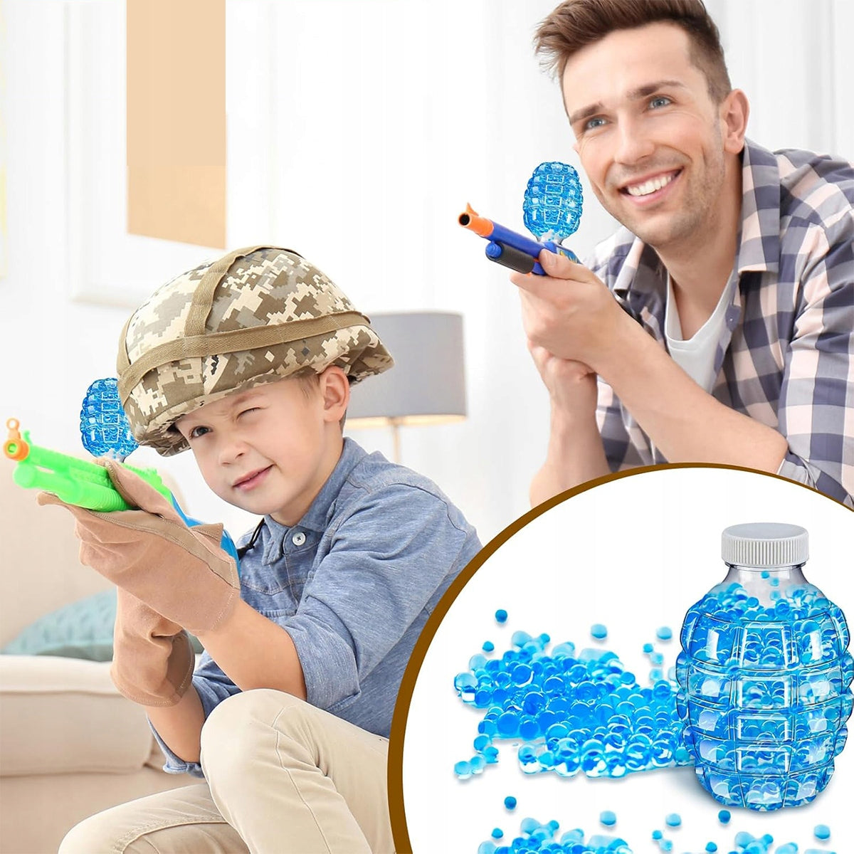 GEL BALLS 120 000 pcs 7-8mm FOR HYDROGEL RIFLE GUN Kid's age 3+ years
